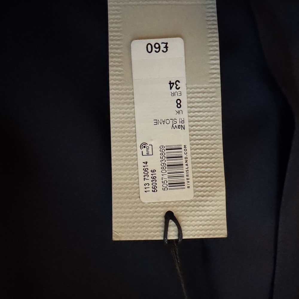 River Island Midnight Blue Blazer with Silver Buttons - Picture 4 of 4